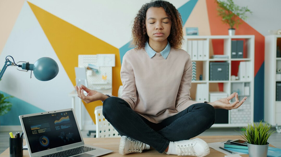 employee meditation session